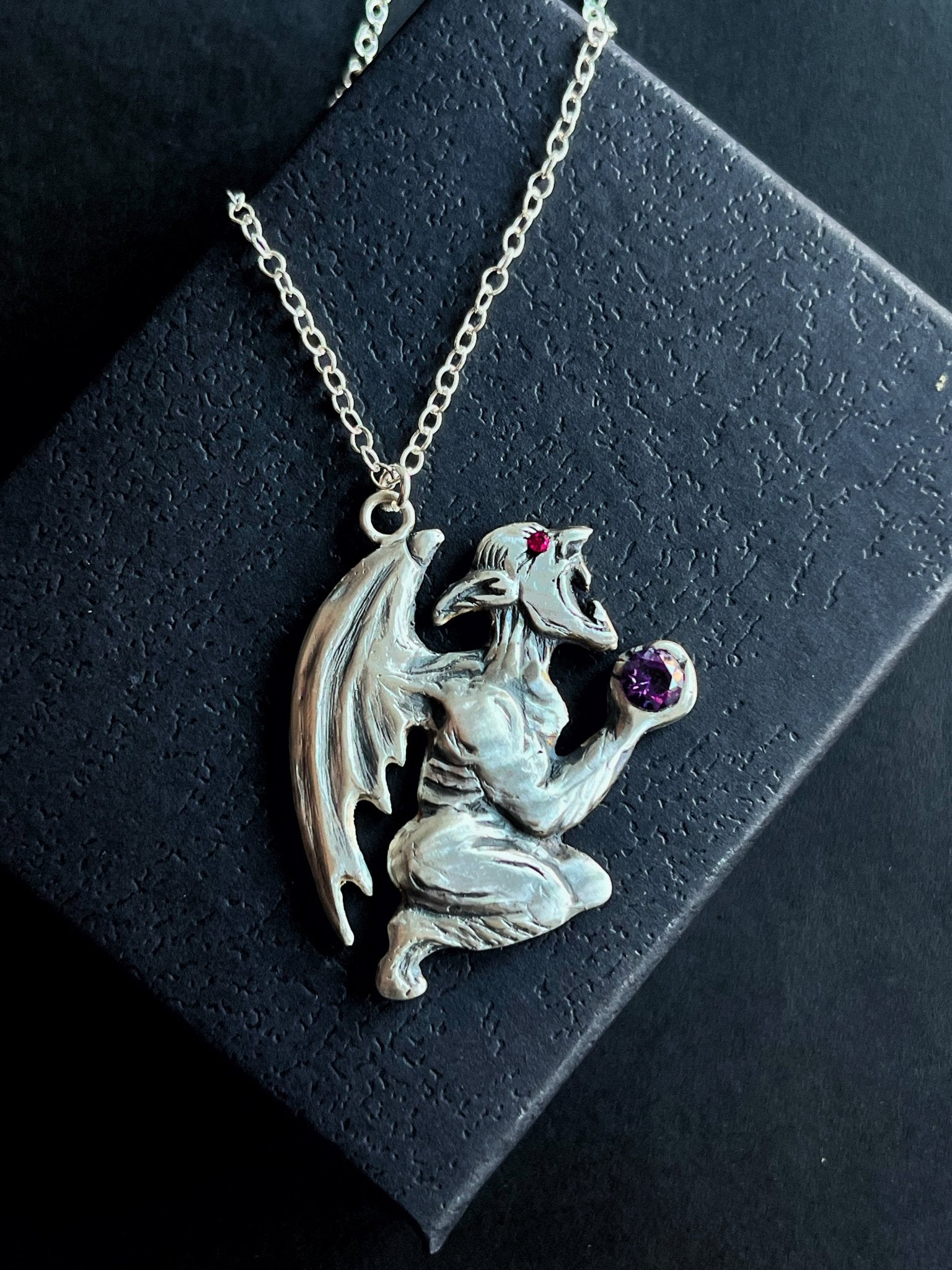 Gargoyle Necklace - MetalForgeJewelry