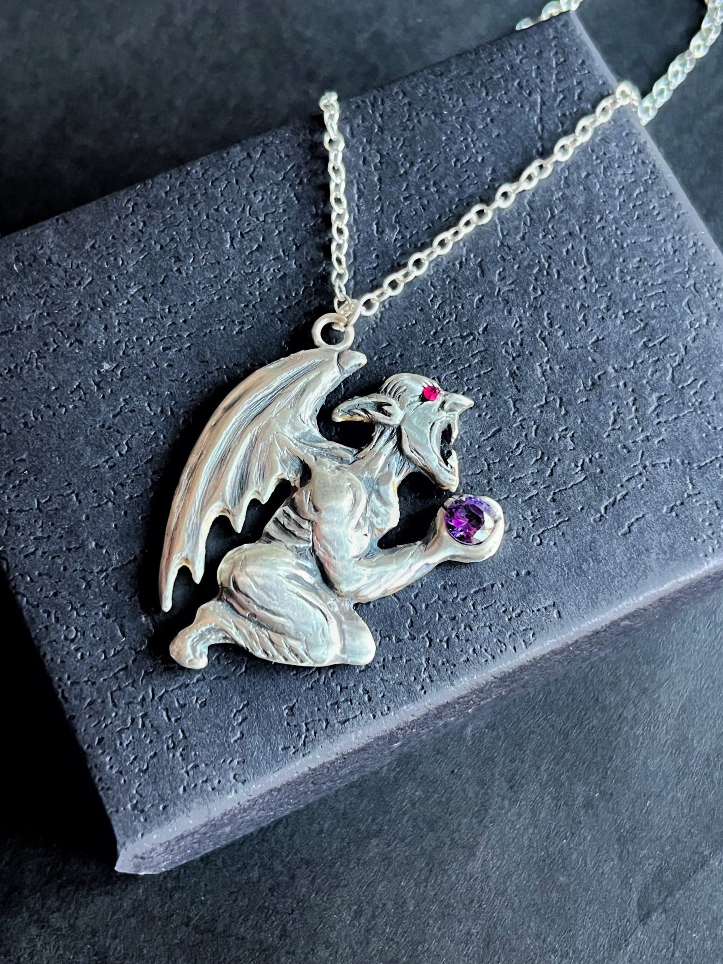 Gargoyle Necklace - MetalForgeJewelry