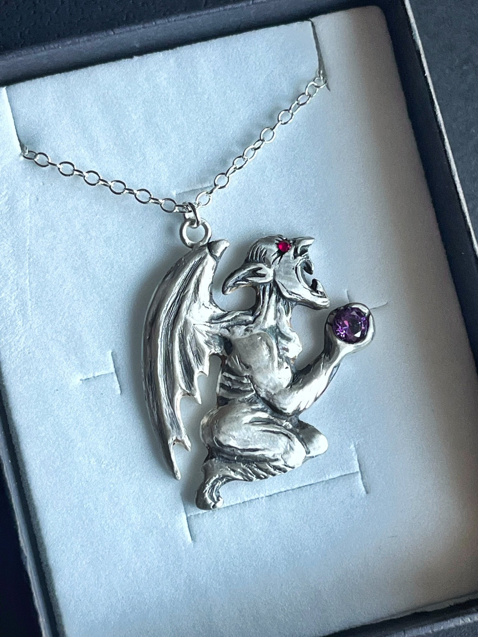 Gargoyle Necklace - MetalForgeJewelry