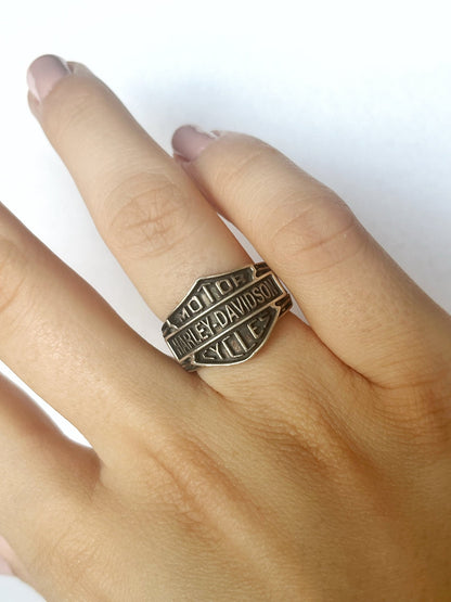 HarleyDavidson ring - MetalForgeJewelry