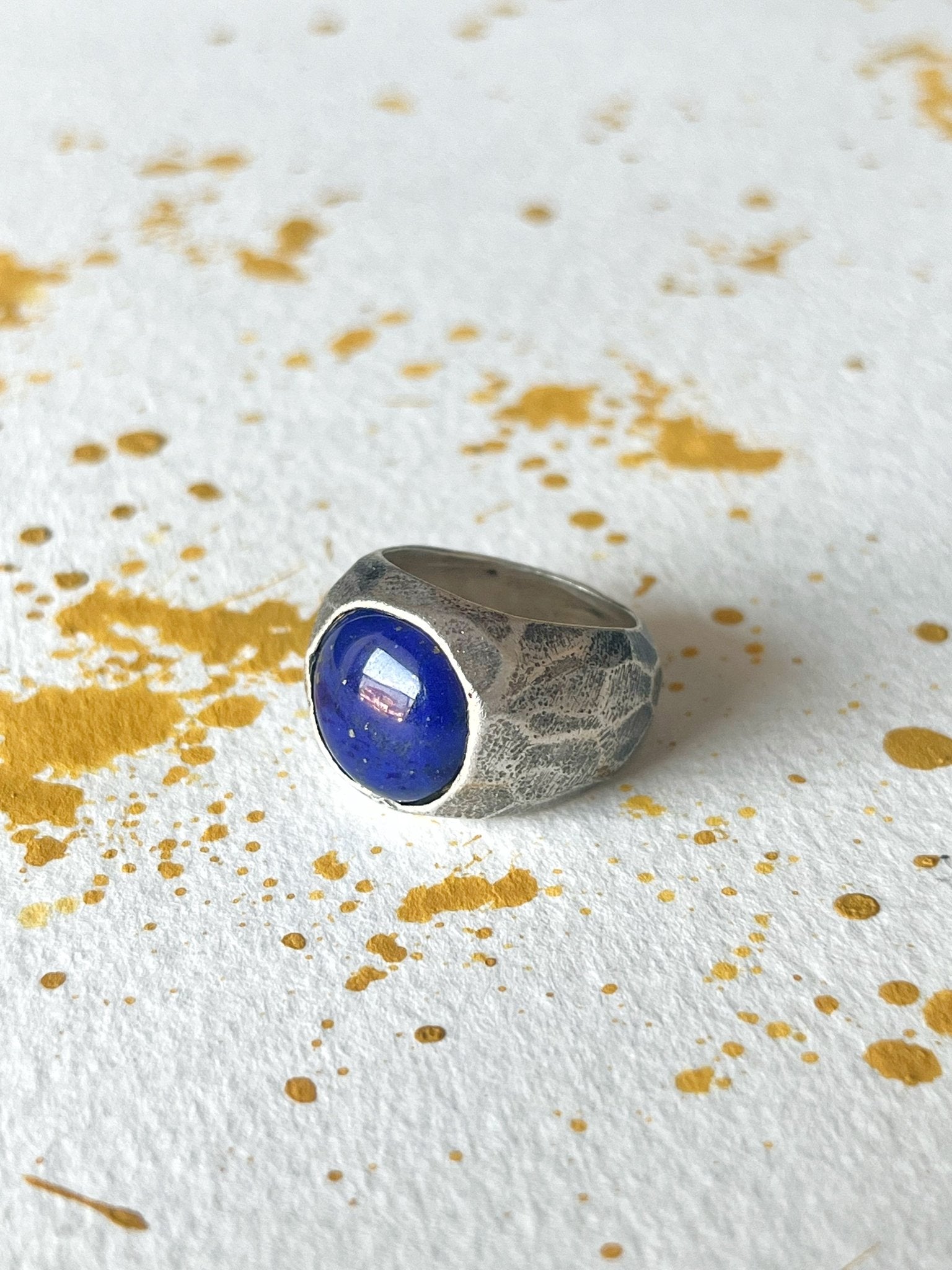 Lapislazzuli ring - MetalForgeJewelry