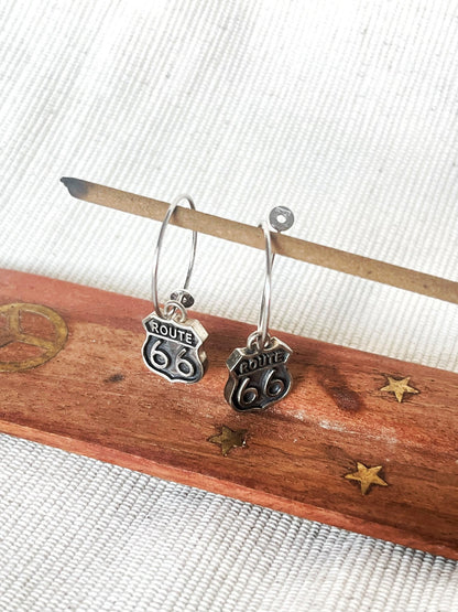 Route66 earrings - MetalForgeJewelry