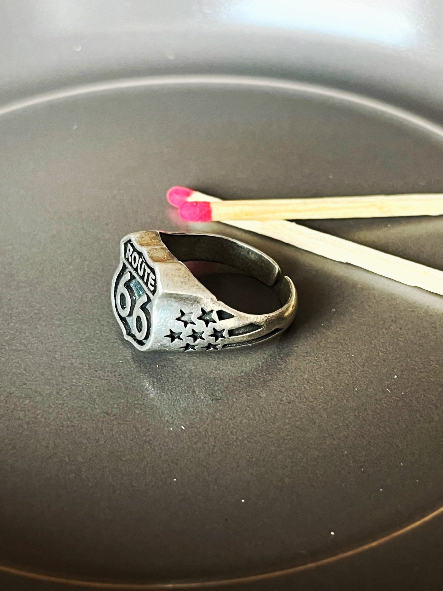 Route66 ring - MetalForgeJewelry