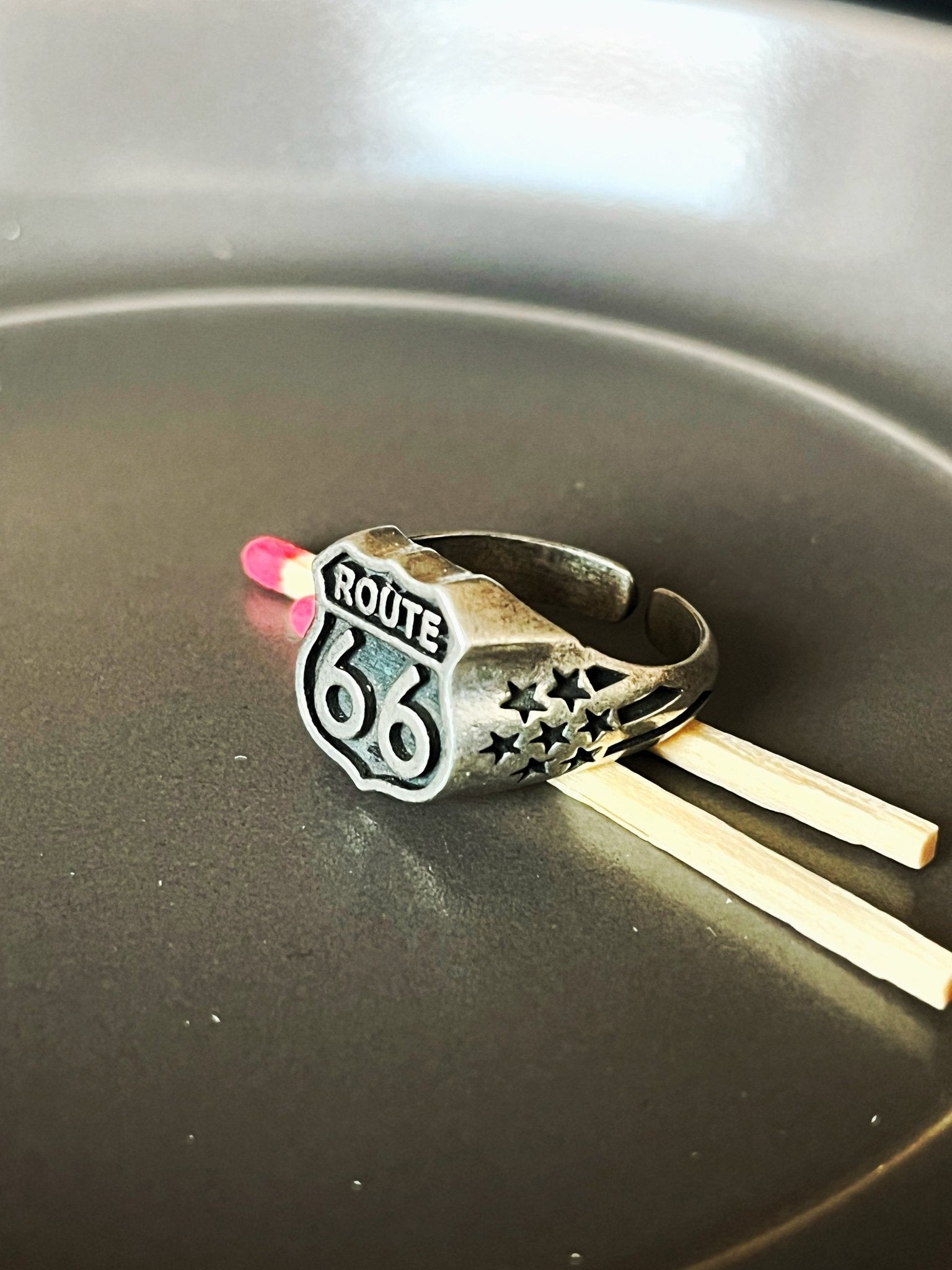 Route66 ring - MetalForgeJewelry