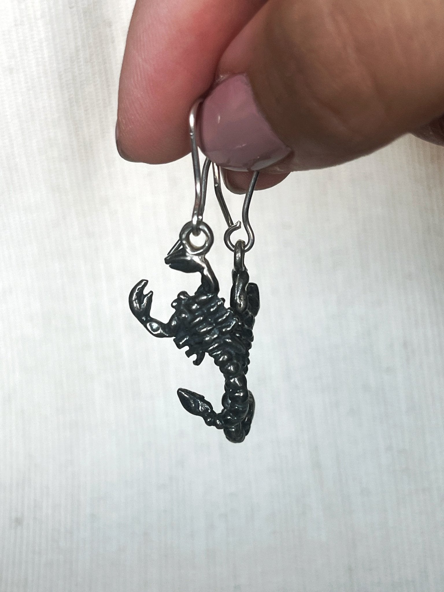 Scorpion earrings - MetalForgeJewelry