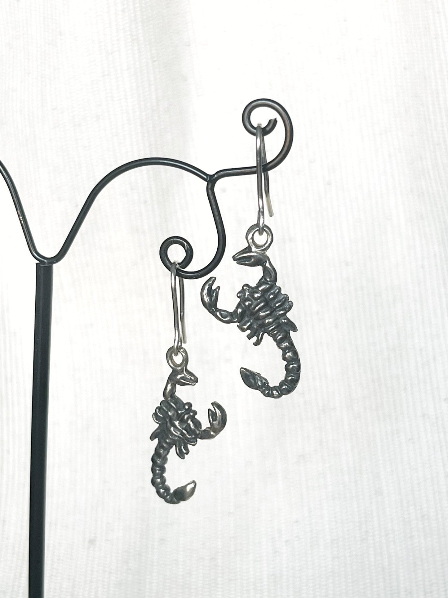 Scorpion earrings - MetalForgeJewelry