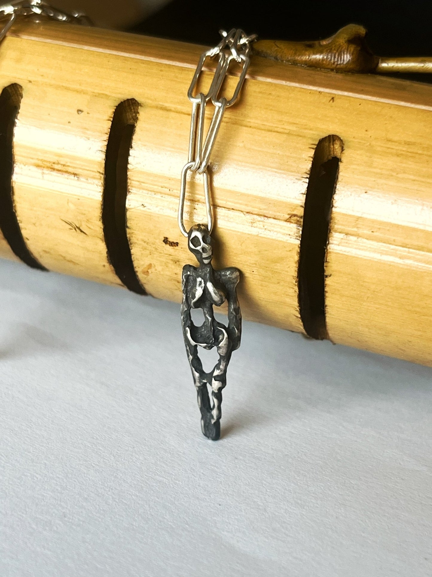 Skeleton necklace - MetalForgeJewelry